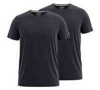 FORSBERG einfarbiges T-Shirt im Doppelpack L schwarz
