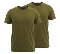 FORSBERG einfarbiges T-Shirt im Doppelpack M oliv
