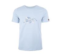 FORSBERG Espenson T-Shirt mit stylischem Bär Brustlogo Rundhals für Herren, Farbe:Pastellblau, Größe:3XL