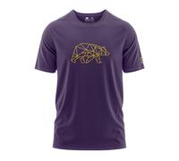FORSBERG Finnson T-Shirt mit Brustlogo L lila/gelb