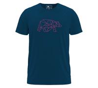 FORSBERG Finnson T-Shirt mit Brustlogo L marineblau