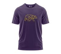 FORSBERG Finnson T-Shirt mit Brustlogo 4XL lila/gelb