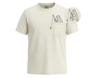 FORSBERG Fiskson T-Shirt mit Brusttasche S beige