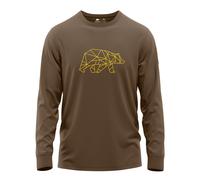 FORSBERG Langar II langarm Shirt mit Logo XXL braun/gelb