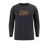 FORSBERG Langar II Longsleeve schwarz Langarm Shirt mit Brustlogo Bronze, Farbe:schwarz, Größe:XXL