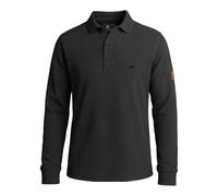 FORSBERG Langarm Poloshirt aus Baumwolle, Farbe:schwarz, Größe:XXL