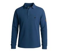 FORSBERG Langarm Poloshirt aus Baumwolle, Farbe:Marineblau, Größe:M