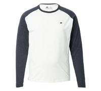 FORSBERG Longsleeve mit kleinem Gummi-Patch XXL weiss/anthrazitgrau