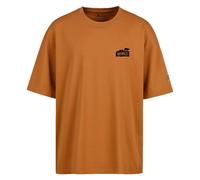 FORSBERG Oversized T-Shirt mit Brustlogo M braun