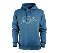 FORSBERG Pettarson Hoodie mit Bärenlogo für Freizeit und Handwerk, Farbe:blau, Größe:S