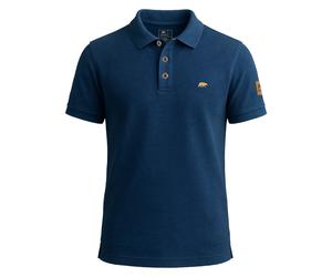FORSBERG Poloshirt im Denim-Look XL blau
