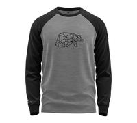 FORSBERG Raglar Longsleeve Shirt 4XL grau/schwarz