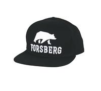FORSBERG Snapback Cap mit weissem 3D Logo uni schwarz