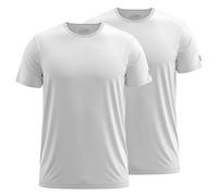 FORSBERG T-Shirt Doppelpack zum Sparpreis einfarbig Rundhals hochwertig robust bequem guter Schnitt, Farbe:Weiss, Größe:XL