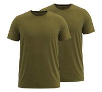 FORSBERG einfarbiges T-Shirt im Doppelpack M oliv