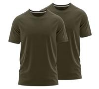 FORSBERG einfarbiges T-Shirt im Doppelpack XL dunkeloliv