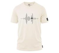 FORSBERG T-Shirt mit Audiowelle, Farbe:beige, Größe:XXL