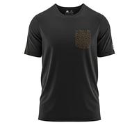 FORSBERG T-Shirt mit Brustlogo im Polygondesign, Farbe:schwarz/Bronze, Größe:L