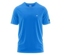 FORSBERG T-Shirt mit kleinem Gummi-Patch L kornblau