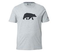 FORSBERG T-Shirt mit schwarzem Brustprint 4XL hellgrau