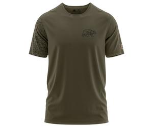FORSBERG Thyrison T-Shirt Brustlogo M dunkeloliv/schwarz