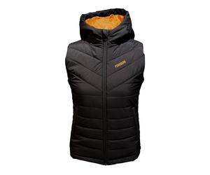 FORSBERG wattierte Damenweste mit Kapuze XS schwarz/bronze