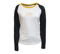 FORSBERG zweifarbiges Longsleeve mit Brustlogo Damen XXL weiß/bronze