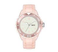 FORSINING Damen-Armbanduhr, analoge Quarz-Sport-Armbanduhr, Silikon-Armband, wasserdicht, Krankenschwester-Armbanduhr, Kalender, Datumsanzeige, 24 Stunden mit Sekundenzeiger, rose