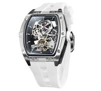 FORSINING Herren-Automatikuhr mit mechanischem Uhrwerk, Skelett-Zifferblatt