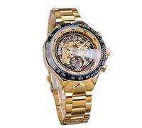 FORSINING Lünette Goldene Uhr Mechanisches Sportdesign Herren Uhren Luxus Designer Uhr Herren Automatische Skelettuhr