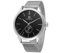 FORSINING Men's Automatic Analog Display Unique Design Watch with Stainless Steel Bracelet FSG8083M4S3