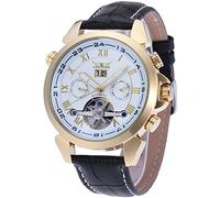 FORSINING Men's Automatic Tourbillon Calendar Classic Band Wrist Watch JAG057M3G1