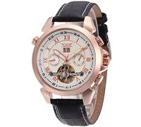 FORSINING Men's Automatic Tourbillon Calendar Classic Band Wrist Watch JAG057M3R1