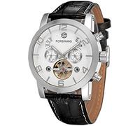 FORSINING Men's Automatic Tourbillon Genuine Leather Brand Wrist Watch FSG165M3S3