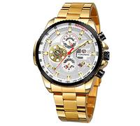 FORSINING Men's Chronograph Analog Automatic Movement Watch with Stainless Steel Bracelet FSG6909M4T7