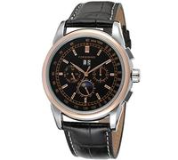 FORSINING Men's High-end Automatic Moon Phase Leather Wrist Watch FSG319M3T3