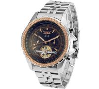 FORSINING Men's Luxury Brass Band Automatic Self-Winding Wrist Watch JAG070M4T2