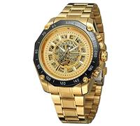 FORSINING Men's Quality Fashion Automatic Self-Wind Skeleton Stainless Steel Bracelet Analog WristWatch