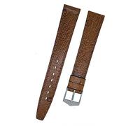 Fortis 8798 Uhrenarmband, Leder, Braun, mit brauner Naht, 14 mm