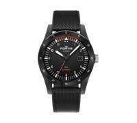 Fortis Flieger F-41 Automatic limited Edition "Mission Black auf Hybrid Strap" F4220030