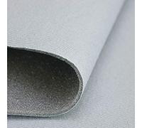 FORTIS POLSTER Himmelstoff SAM129 0,5 m Hellgrau - kaschierter Velours Autostoff für Dachhimmel, Innenverkleidung und Fahrzeugpolsterung, 50 x 150 cm, mit Schaumstoff