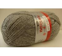 Fortissima 100 Farbe 2056 hellgrau meliert Schoeller + Stahl feine Sockenwolle