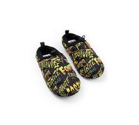 Fortnite Slipper-Hausschuhe für Jungen mit Logo in Schwarz, Orange und Gelb | Bequeme Homewear zum Faulenzen | Perfekt für Gaming-Enthusiasten