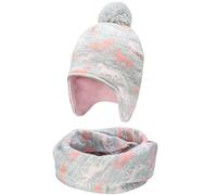 Foruhoo Jungen Wintermütze Beanie Hut, Mädchen Strickmütze Mütze mit Bommel… (51, Pferd Set)