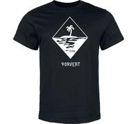 Forvert T-Shirt Morro Bay Kurzarm Rundhals Schwarz L Herren