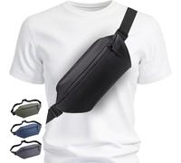FORZAROCKET MoveLight 2L, Crossbody Bag w/Reflective Strips for Men & Women - Lightweight Everyday Carry Sling Bag - Water Resistant, Slim Fanny Pack - Plus Size Friendly - Running, Travel, Outdoor