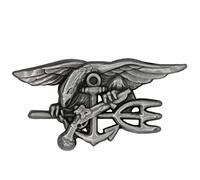 Fosco Industries Metall-Anstecker/Pin Navy Seals Silbergrau