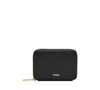 FOSSIL Logan Zip Around Card Case RFID Black 