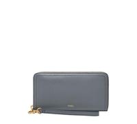 FOSSIL Logan RFID Zip Around Clutch Nostalgia Blue