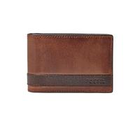 Fossil Brieftasche für Herren Quinn, 100% Leder Bifold braun 11,4 cm L x 2,5 cm B x 9,5 cm H ML3653200